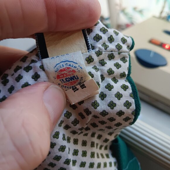 Vintage 1970's Sz 9 Green Peasant Boho German Barmaid Dress Lace-Up Bodice - Picture 13 of 13